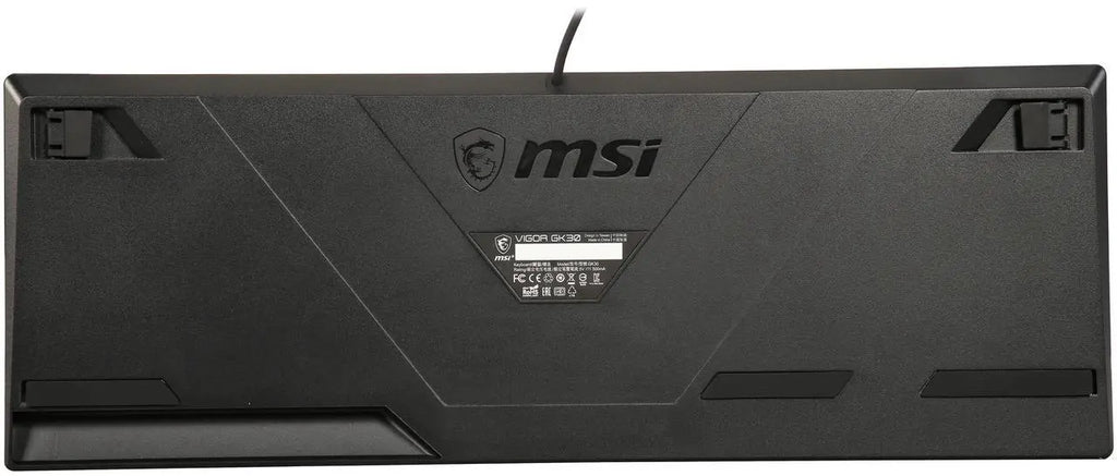 MSI Vigor GK30 Gaming Keyboard - Mechanical Membrane Switches, 6-Zone RGB, Water Repellent & Splash-Proof, 5000 DPI - Black