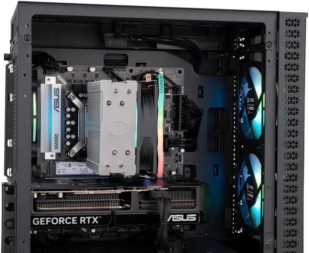 ABS Cyclone Aqua Gaming PC - Windows 11 - Intel Core i7-14700F - GeForce RTX 5070 - DLSS 4 - AI-Powered Performance - 32GB DDR5 6400MHz - 1TB M.2 SSD