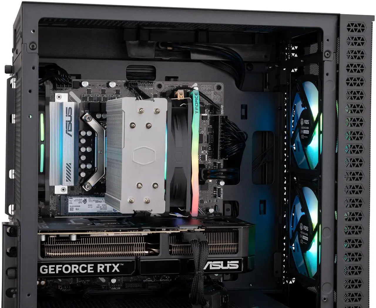 ABS Cyclone Aqua Gaming PC - Windows 11 - Intel Core i7-14700F - GeForce RTX 5070 - DLSS 4 - AI-Powered Performance - 32GB DDR5 6400MHz - 1TB M.2 SSD